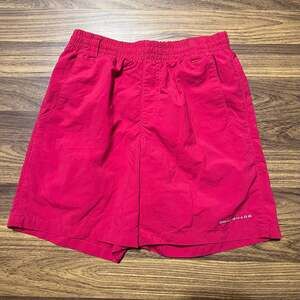 Columbia PFG Omni-Shade Youth Boys Red Swim Trunks Shorts Size M (10/12)